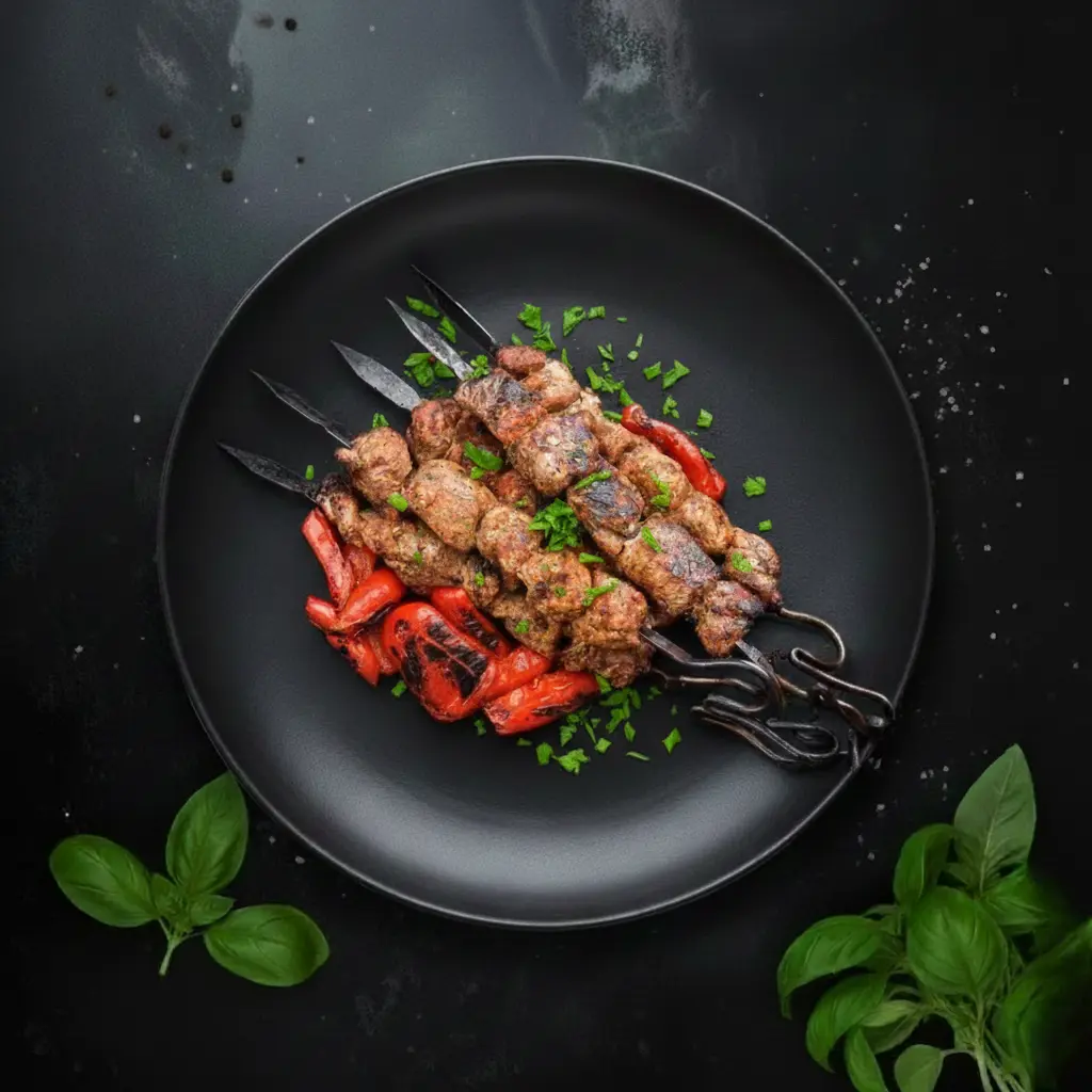 Georgian grilled mtsvadi